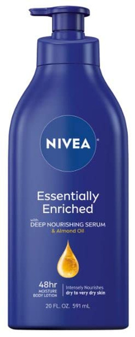 NIVEA Essentially Enriched Body Lotion with Deep Nourishing Serum, 20 Fl Oz