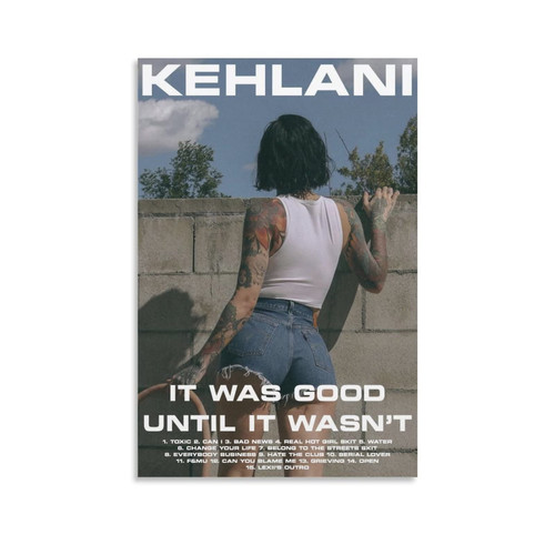 OBICK Kehlani Canvas Posters Wall Art Decor Room Bedroom Decoration Unframe-style12x18inch(30x45cm)