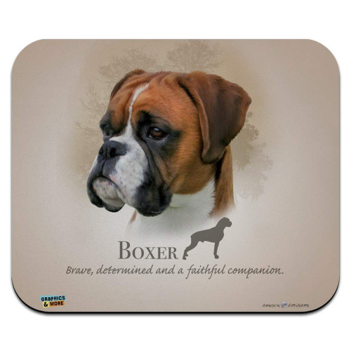 Boxer Dog Breed Low Profile Thin Mouse Pad Mousepad