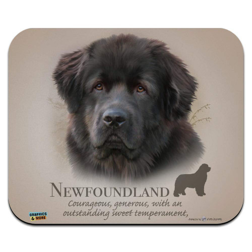 Newfoundland Dog Breed Low Profile Thin Mouse Pad Mousepad