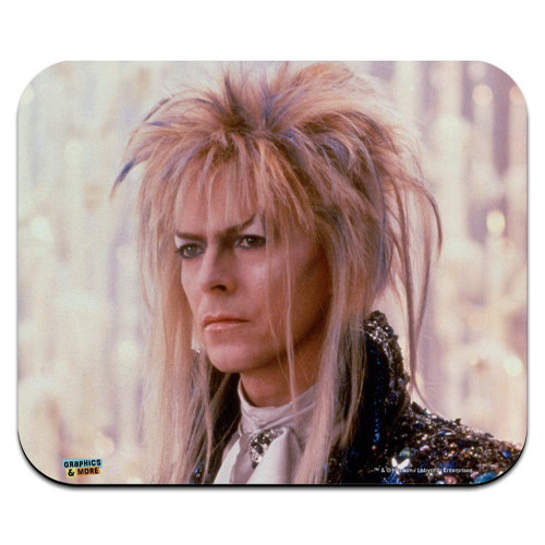 David Bowie As Jareth from The Labyrinth Candles Background Low Profile Thin Mouse Pad Mousepad