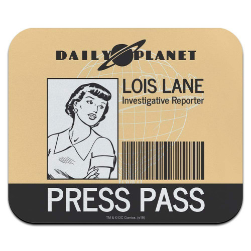 Superman Lois Lane Press Pass Low Profile Thin Mouse Pad Mousepad