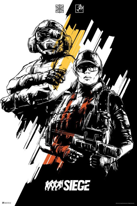 Rainbow Six Siege Merchandise Ash Jager Duo Character Video Game Video Gaming Gamer R6 Siege Tom Clancy Rainbow Six Seige Wall Art Cool Wall Decor Art Print Poster 24x36