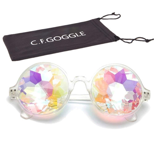 OMG_Shop Kaleidoscope Glasses Festival Cosplay Rainbow Prism Sunglasses Goggles
