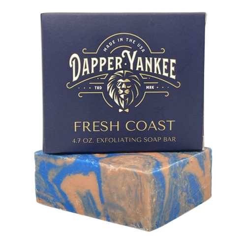 Dapper Yankee Fresh Coast Natural Soap Bar for Men - Heavy Grit, Fresh Scent, Moisturizing Soap
