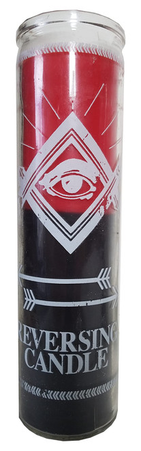Reversing (Double Action) Red/Black 2-Color Candle