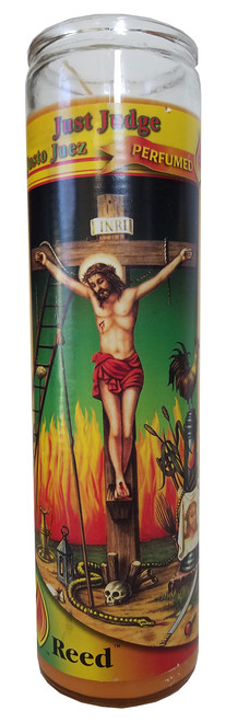 Staci19 Just Judge (Justo Juez) Orange Perfumed Pillar Candle