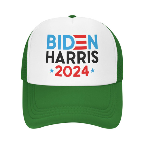 Biden Harris 2024 Biden 2024 Joe Biden Kamala Harris Hat Men Vintage Washed Dad Hat Baseball Cap Women Trucker Hat Green