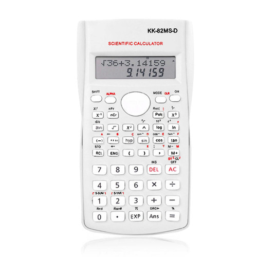 Dft Engineering Scientific Calculator, Suitable for School and Business Study Accessoires Supplies Calculator Scientific Citizen, White