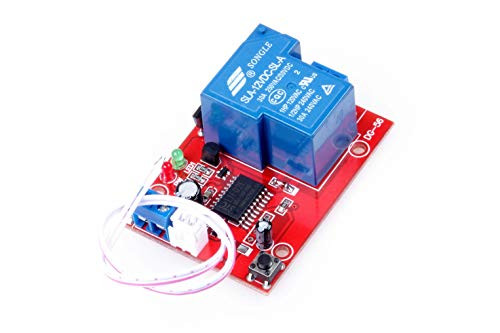 KNACRO DC 12V 1-Channel Self-Latching Relay Module One-Button Bistable Switch One-Button Start/Stop High-Level Trigger (DC 12V 30A 1-Channel)