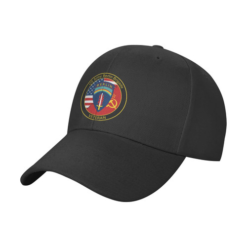 CONFORTRIDE Army Berlin Brigade Veteran,Funny Baseball Cap Plain Trucker Hat Fitted Dad Hat for Men Women