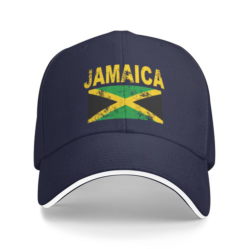 HILLBACK Funny-Jamaica-Flag-Cool-Jamaican-Flags Gifts for Women Men Plain Baseball Cap Retro Dad Hats for Men Women Navy Blue HILLBACK Funny-Jamaica-Flag-Cool-Jamaican-Flags Gifts for Women Men Plain Baseball Cap Retro Dad Hats for Men Women Navy Blue