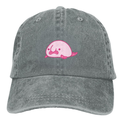 The Blobfish Unisex Adult Baeball Hat Vintage Adjustable Cowboys Cap Low Profile Dad Hat Gray