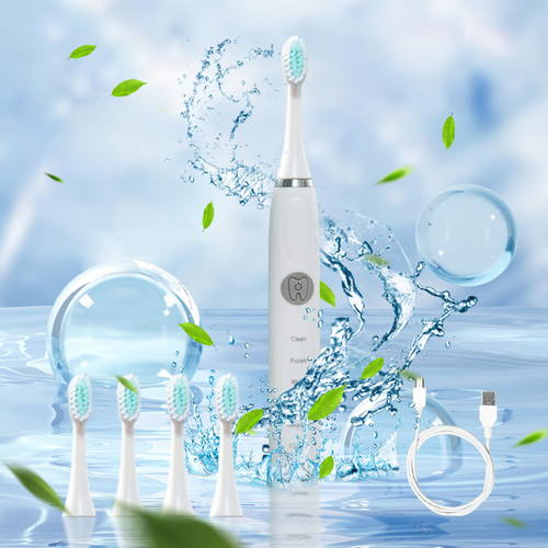 Qaailabf Electric Toothbrushes for Adults, 5 Brush Heads Electric Toothbrush with 5 Modes, Smart 20-Speed Timer IPX7 Rechargeable Toothbrushes Fast Charge Deep Clean Qaailabf Electric Toothbrushes for Adults, 5 Brush Heads Electric Toothbrush with 5 Modes, Smart 20-Speed Timer IPX7 Rechargeable Toothbrushes Fast Charge Deep Clean
