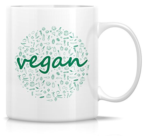 Retreez Funny Mug - Vegan Vegetarian 11 Oz Ceramic Coffee Mugs - Funny, Sarcasm, Sarcastic, Motivational, Inspirational birthday gifts for friends, coworkers, siblings, dad or mom.