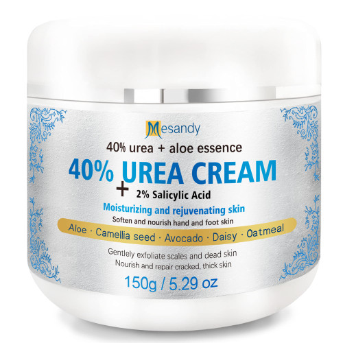 Urea Cream 40% - 5.29 Oz, Maximum Strength Callus Remover with 2% Salicylic Acid, Intensively Moisturizes & Softens Dry Cracked Hands, Elbows, Feet, Heels, Knees, Repairs Skin Urea Cream 40% - 5.29 Oz, Maximum Strength Callus Remover with 2% Salicylic Acid, Intensively Moisturizes & Softens Dry Cracked Hands, Elbows, Feet, Heels, Knees, Repairs Skin