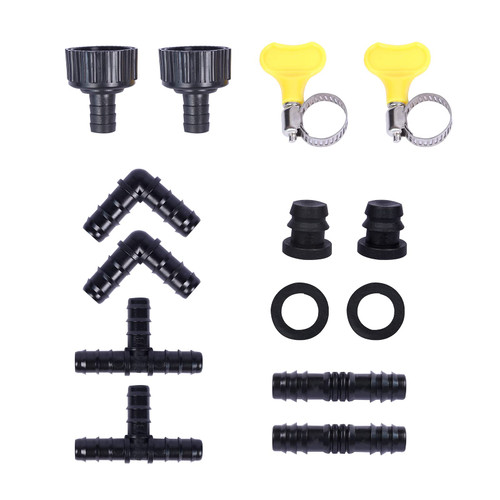 Garden Hose Accessories, Soaker Hose Coupler Accessory Quick Set Connector, Irrigation Fittings Kit for 1/2" Tubing,Adapter, Irrigation Water Hose Connector