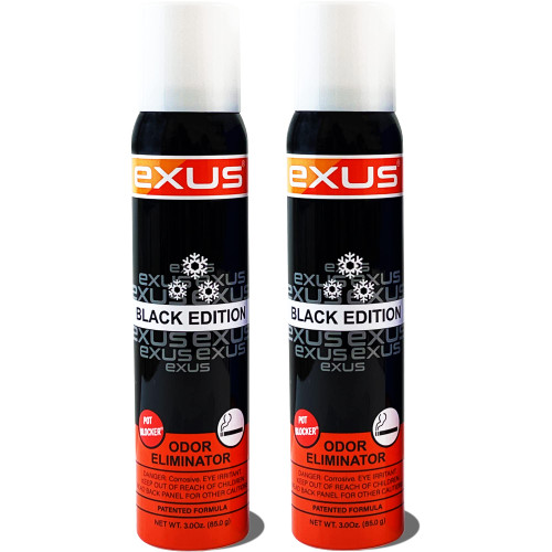 Exus Odor Eliminator & Air Freshener Spray For Strong Odor, Pet Odor Eliminator, Room Spray, Car Freshener, Pot Blocker, Toilet Spray, Dog & Cat urine odor eliminator - 3.0 Oz. Patented Formula. Exus Odor Eliminator & Air Freshener Spray For Strong Odor, Pet Odor Eliminator, Room Spray, Car Freshener, Pot Blocker, Toilet Spray, Dog & Cat urine odor eliminator - 3.0 Oz. Patented Formula.