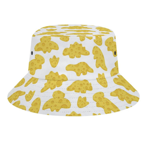 Cheese Dinosaur Bucket Bucket Hat Unisex Fashion Summer Beach Fisherman Hat Packable Sun Hats Outdoor Cap Cheese Dinosaur Bucket Bucket Hat Unisex Fashion Summer Beach Fisherman Hat Packable Sun Hats Outdoor Cap