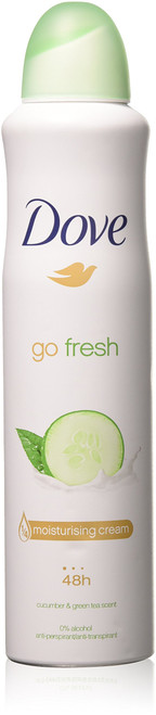 Dove Go Fresh Antiperspirant Body Spray 250Ml Cucumber & Green Tea 2-Pack Dove Go Fresh Antiperspirant Body Spray 250Ml Cucumber & Green Tea 2-Pack
