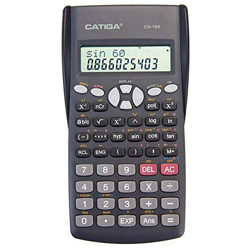 CATIGA CS-183 2-Line LCD Display Scientific Calculator  Suitable for School and Business