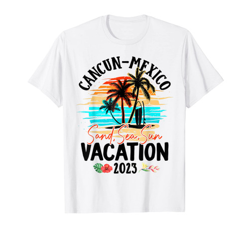 Cancun Mexico Vacation 2023 Matching Family Group T-Shirt Cancun Mexico Vacation 2023 Matching Family Group T-Shirt