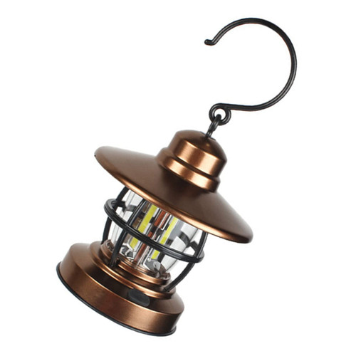 Gogogmee Tent Lights Outdoor Hanging Light Lantern for Camping LED Solar Lantern Hanging Solar Lights for Trees Solar Powered Lights Outdoor Hanging Lantern Light Candle Aisle Metal