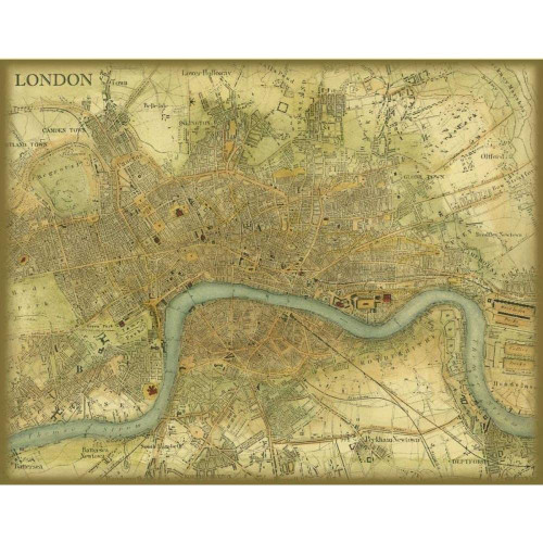 ArtDirect Map of London 10x8 UnFramed Art Print Poster Ready for Framing by Vision Studio
