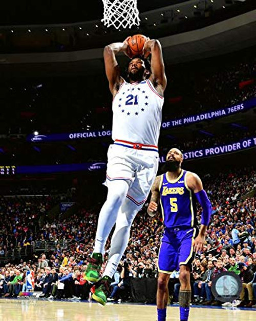 Joel Embiid Philadelphia 76ers 2018-2019 NBA Action Photo (Size: 8" x 10") Joel Embiid Philadelphia 76ers 2018-2019 NBA Action Photo (Size: 8" x 10")