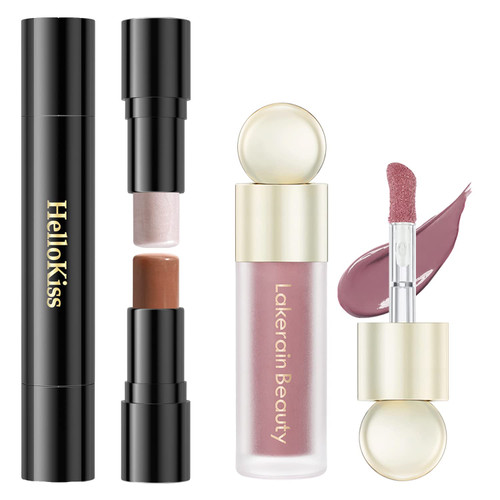 Liquid Blush, Liquid Blush for Cheeks, Contour Sticks,Shades with Blush &Highlighter & Bronzer Sticks,Non-greasy and Water-resistant Face Contouring Pen,Easy to Sculpt the 3D Face (03#)