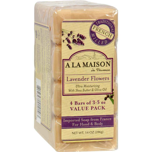 A La Maison 1015718 A La Maison Bar Soap - Lavender Flower - Value 4 Pack A La Maison 1015718 A La Maison Bar Soap - Lavender Flower - Value 4 Pack