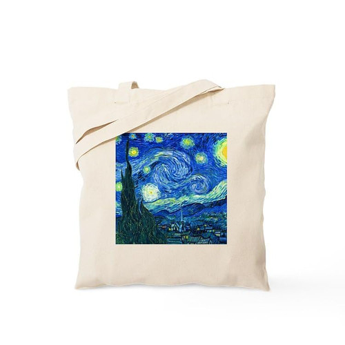 CafePress Van Gogh Starry Night Tote Bag Canvas Tote Shopping Bag