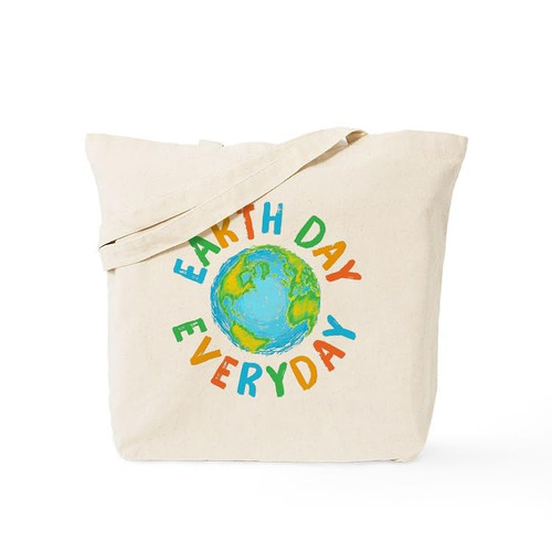 CafePress Earth Day Everyday Tote Bag Canvas Tote Shopping Bag