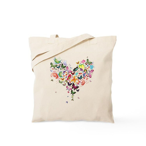 CafePress Heart Of Butterflies Tote Bag Canvas Tote Shopping Bag