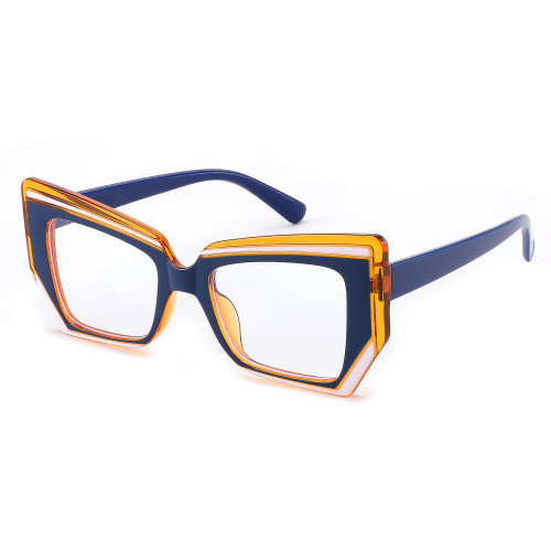 FEISEDY Cat Eye Frame Glasses for Women Men Blue Light Blocking Glasses Anti Glare Computer Eyeglasses B9125