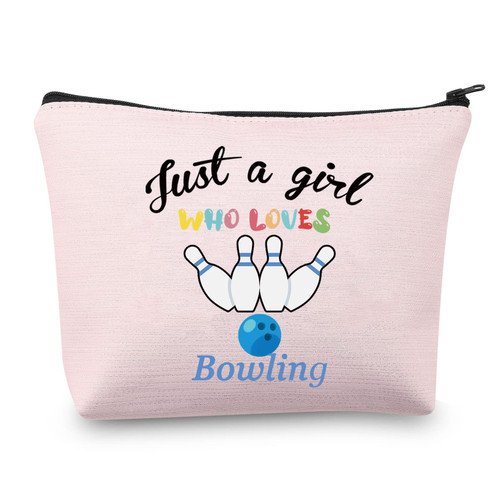 CMNIM Bowling Lover Gifts for Girls Bowling Gifts Bag Cosmetic Pouch Bowling Team Gifts Just a Girl Who Loves Bowling Makeup Bag Organizer Travel Bag (Just a Girl Who Loves Bowling Bag Pink) CMNIM Bowling Lover Gifts for Girls Bowling Gifts Bag Cosmetic Pouch Bowling Team Gifts Just a Girl Who Loves Bowling Makeup Bag Organizer Travel Bag (Just a Girl Who Loves Bowling Bag Pink)
