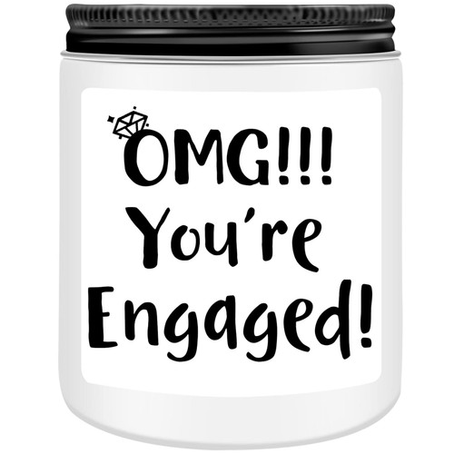 Engagement Gifts for Couples, Funny Engagement Gifts for Women Men, Unique Newly Engaged Gifts for Her, Friend, Sister, BFF, Bestie, Brother - OMG, You're Engaged - Engagement Congrats Candle Gifts Engagement Gifts for Couples, Funny Engagement Gifts for Women Men, Unique Newly Engaged Gifts for Her, Friend, Sister, BFF, Bestie, Brother - OMG, You're Engaged - Engagement Congrats Candle Gifts