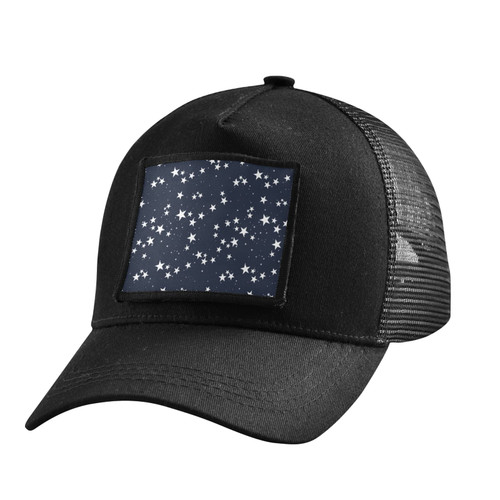 Star Dark Sky Trucker Hat Black Hats for Men Woman Baseball Cap Fitted Snapback Hats Adjustable Strap Ball Caps