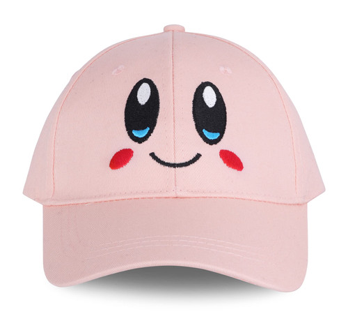 Roffatide Anime Kirby Baseball Cap Adjustable Embroidery Baseball Hat for Women Men Printed Cotton Dad Hat Pink