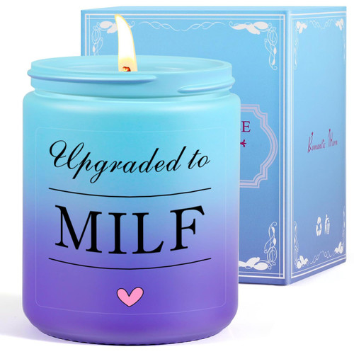 SOGLIM New Mom Candle - Pregnancy Gifts for First Time Moms - Gifts for Pregnant Women - New Pregnancy Gifts for Expecting Mom, Mom to be, Pregnant Mom, Best Friend, Mama - Mothers Day Pregnancy Gifts