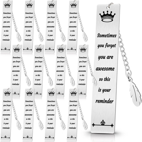 Jetec 12 Pcs Inspirational Bookmarks Thank You Bulks Gifts Inspirational Quotes Sometimes You Forget You are Awesome So This is Your Reminder Appreciation Gift for Men Women Friend Book Lovers Gifts Jetec 12 Pcs Inspirational Bookmarks Thank You Bulks Gifts Inspirational Quotes Sometimes You Forget You are Awesome So This is Your Reminder Appreciation Gift for Men Women Friend Book Lovers Gifts
