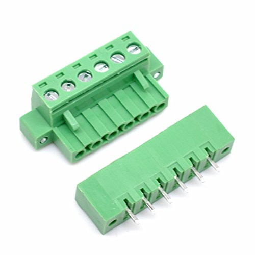 Willwin 10Pcs 5.08mm Pitch 6 Pin PCB Pluggable Terminal Blocks Connectors Green