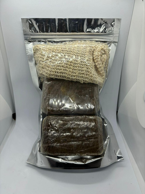 Segems Black Soap with Exfoliating Pouch - 17 OZ for $13.99 (Holiday Sale)