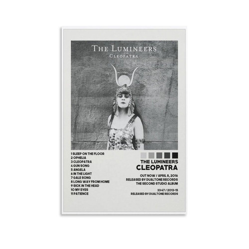 BATTTX The Lumineers Cleopatra Canvas Poster Wall Decorative Art Painting Living Room Bedroom Decoration Gift Unframe-style12x18inch(30x45cm)