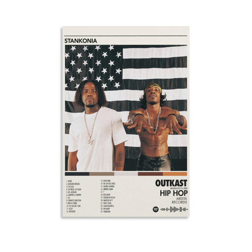BATTTX Outkast Stankonia Canvas Poster Wall Decorative Art Painting Living Room Bedroom Decoration Gift Unframe-style12x18inch(30x45cm)