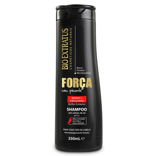 Linha Forca com Pimenta (Forca e Crescimento) Bio Extratus - Shampoo 350 Ml - (Bio Extratus Pepper Strength (Strength And Growth) Collection - Shampoo 11.83 Fl Oz)
