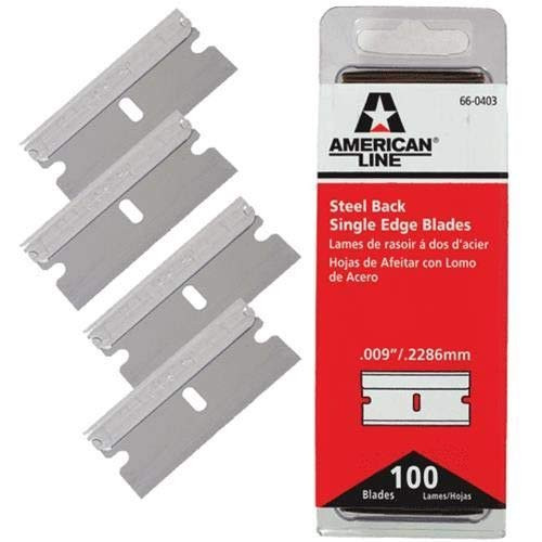 American Line Mb100 Number 9 Single Edge Razor Blades - 100 Per Box American Line Mb100 Number 9 Single Edge Razor Blades - 100 Per Box