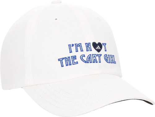 adidas Golf Women's Standard Im Not The Cart Girl Hat, White, OSFW