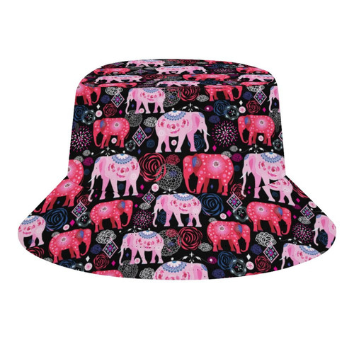 Elephant Bucket Hat for Men Women, Funny Summer Beach Fishing Hat, Packable Outdoor Sun Fisherman Hat