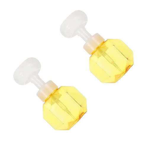 2pcs Flower Sparkling Bottle Wash Sponge Facial Cleaning Device Empty Pump Bottle Empty Foam Bottles Soap Pump Plastic Foaming Bubble Maker Travel Subject Petg Liquid Gel